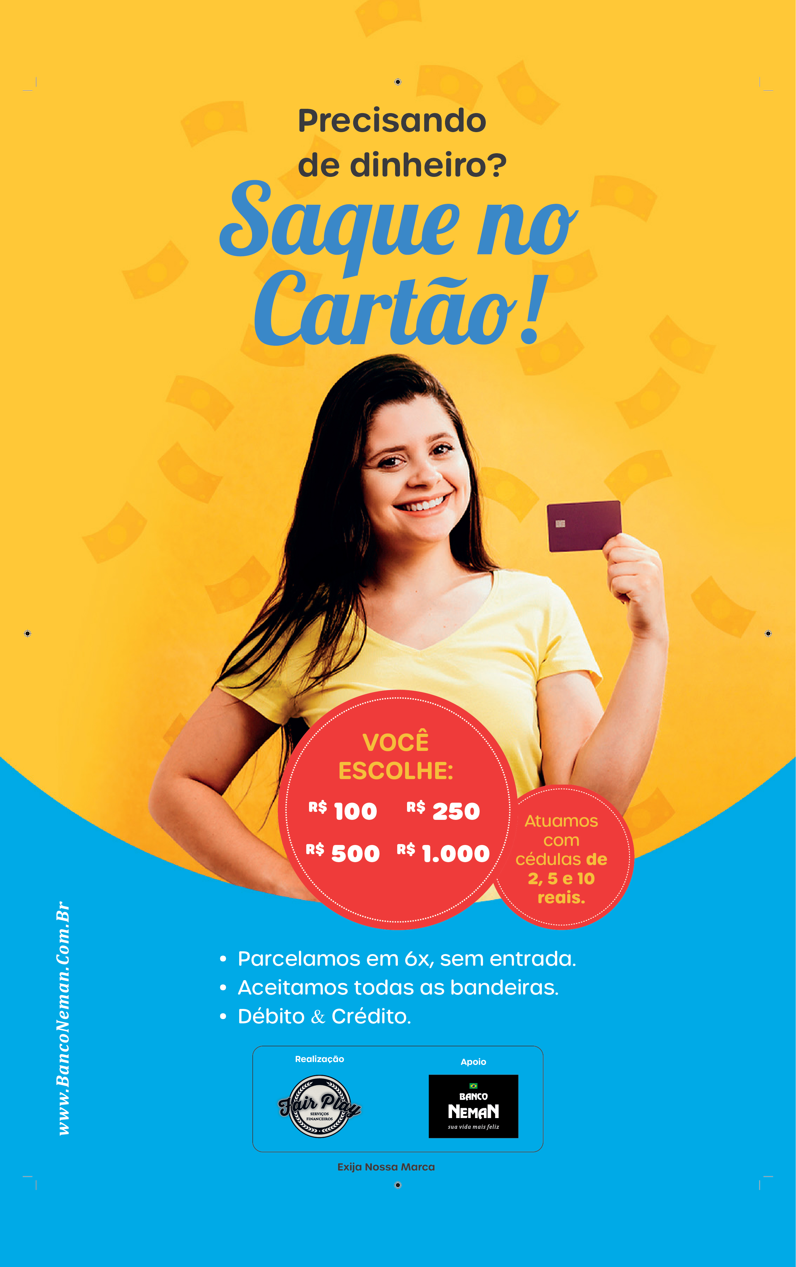 Saque no Cartão — Família Pixolé